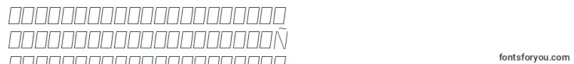 EsphimereThinItalic-Schriftart – mongolische Schriften
