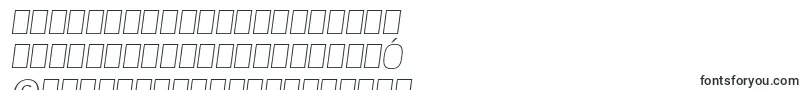 EsphimereThinItalic-fontti – uiguurien fontit