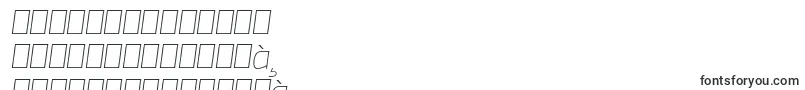 Czcionka EsphimereThinItalic – tajskie czcionki