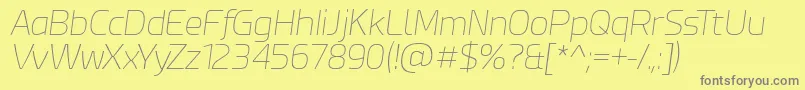 fuente EsphimereThinItalic – Fuentes Grises Sobre Fondo Amarillo