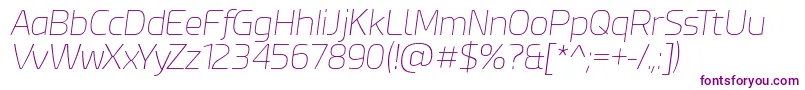 Шрифт EsphimereThinItalic – фиолетовые шрифты