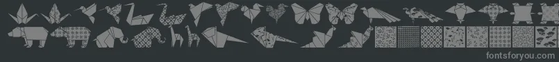 Más sobre la fuente Origamibats fuente Origamibats – Fuentes Grises Sobre Fondo Negro