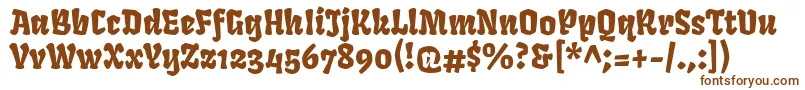 FrukturRegular Font – Brown Fonts on White Background