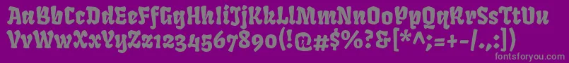 fuente FrukturRegular – Fuentes Grises Sobre Fondo Morado