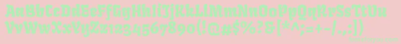 Подробнее о шрифте FrukturRegular Шрифт FrukturRegular – зелёные шрифты на розовом фоне