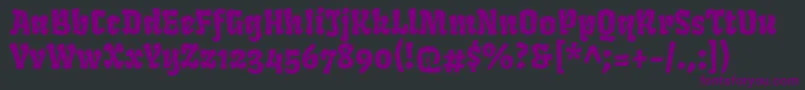fuente FrukturRegular – Fuentes Moradas Sobre Fondo Negro