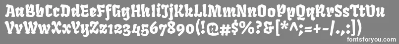 FrukturRegular Font – White Fonts on Gray Background