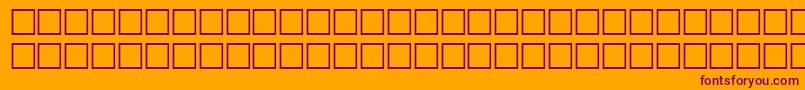 Шрифт Alawi34 – фиолетовые шрифты на оранжевом фоне