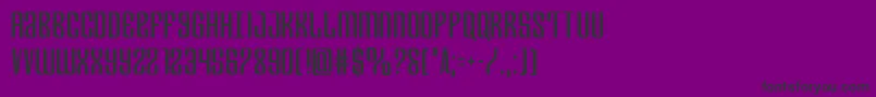 Departmenthcond Font – Black Fonts on Purple Background