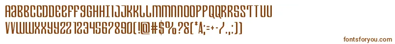 Шрифт Departmenthcond – коричневые шрифты на белом фоне