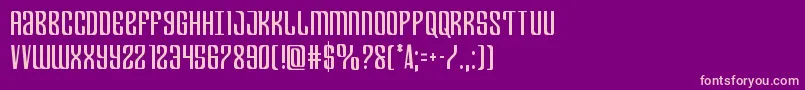 Departmenthcond Font – Pink Fonts on Purple Background