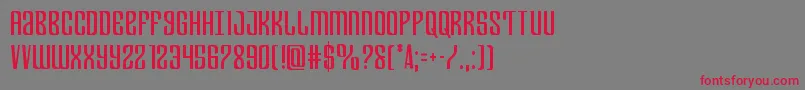 Departmenthcond Font – Red Fonts on Gray Background