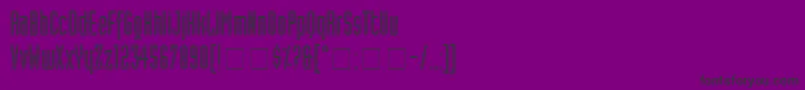 AssemblySsiAlternate Font – Black Fonts on Purple Background