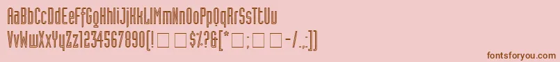 AssemblySsiAlternate Font – Brown Fonts on Pink Background