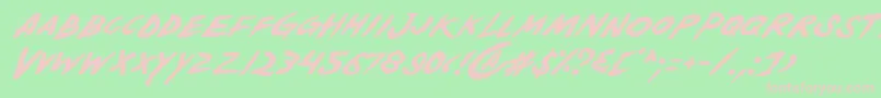 Yellowi Font – Pink Fonts on Green Background