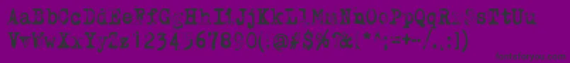 WhyDoWeBlinkSoFrequentlyJungle Font – Black Fonts on Purple Background