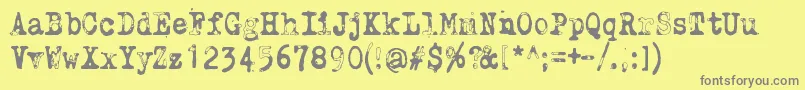 WhyDoWeBlinkSoFrequentlyJungleフォントについての詳細 フォントWhyDoWeBlinkSoFrequentlyJungle – 黄色の背景に灰色の文字