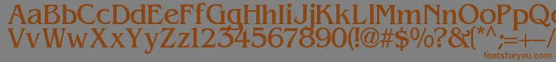 Contacto Font – Brown Fonts on Gray Background