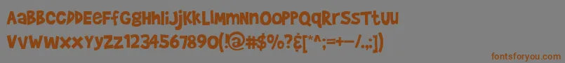 Шрифт Bradbunr – коричневые шрифты на сером фоне
