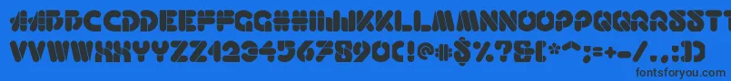 Haricot Font – Black Fonts on Blue Background