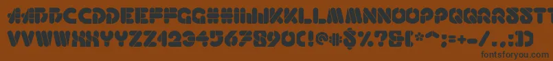 Haricot Font – Black Fonts on Brown Background