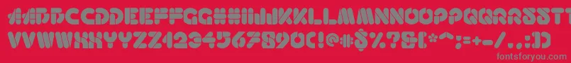 Haricot Font – Gray Fonts on Red Background