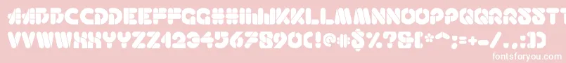 Haricot Font – White Fonts on Pink Background