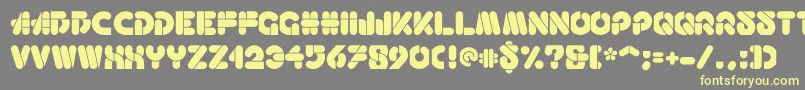 Haricot Font – Yellow Fonts on Gray Background