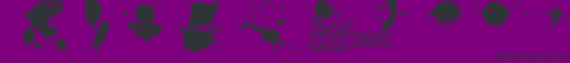 Подробнее о шрифте Splat Шрифт Splat – чёрные шрифты на фиолетовом фоне
