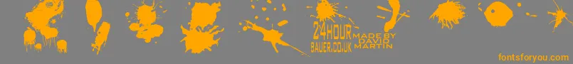 More about Splat Font Splat Font – Orange Fonts on Gray Background