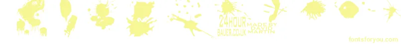 Splat Font – Yellow Fonts