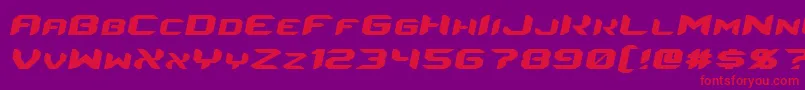 EnergonItalic Font – Red Fonts on Purple Background