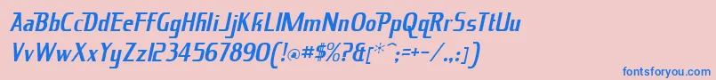 KingRichard Font – Blue Fonts on Pink Background