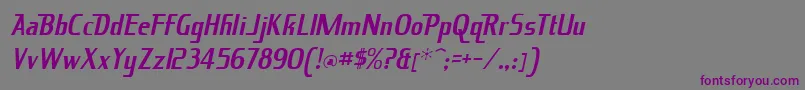 KingRichard Font – Purple Fonts on Gray Background