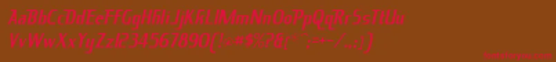 KingRichard Font – Red Fonts on Brown Background