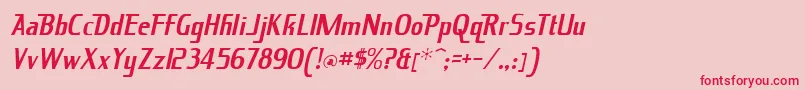 KingRichard Font – Red Fonts on Pink Background