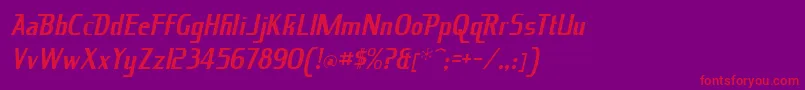 KingRichard Font – Red Fonts on Purple Background