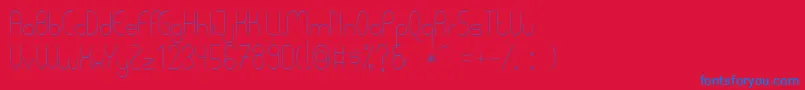 PycuafLightTfb Font – Blue Fonts on Red Background