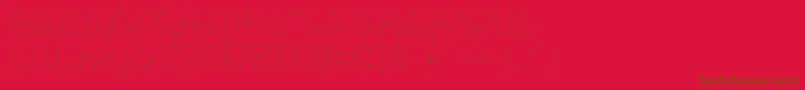 PycuafLightTfb Font – Brown Fonts on Red Background