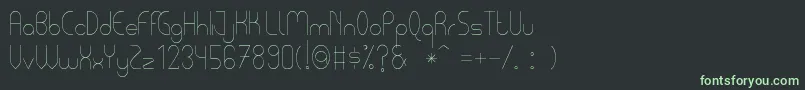 fuente PycuafLightTfb – Fuentes Verdes Sobre Fondo Negro