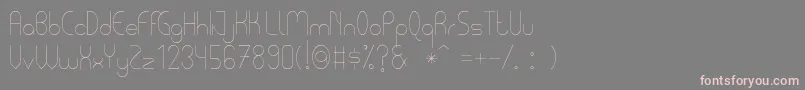 PycuafLightTfb Font – Pink Fonts on Gray Background