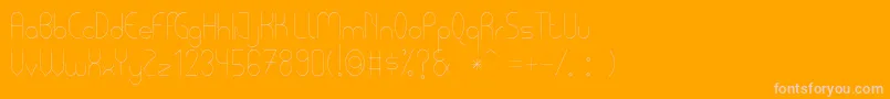 PycuafLightTfb Font – Pink Fonts on Orange Background