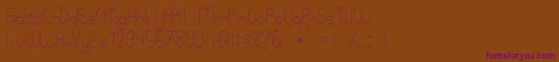 Шрифт PycuafLightTfb – фиолетовые шрифты на коричневом фоне