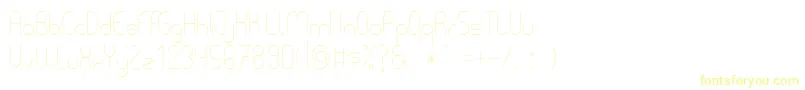 PycuafLightTfb-Schriftart – Gelbe Schriften