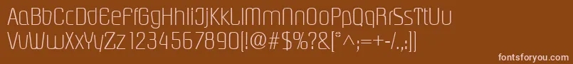 Police PasadenalRegular – polices roses sur fond brun
