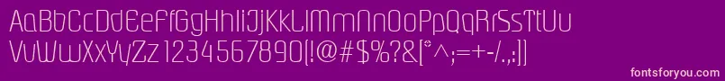 PasadenalRegular Font – Pink Fonts on Purple Background