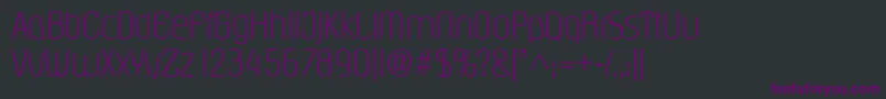Шрифт PasadenalRegular – фиолетовые шрифты на чёрном фоне
