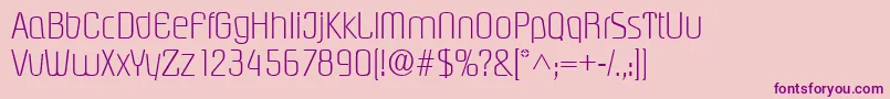 PasadenalRegular Font – Purple Fonts on Pink Background