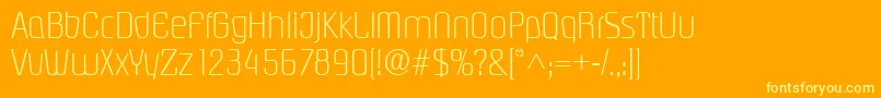 Подробнее о шрифте PasadenalRegular Шрифт PasadenalRegular – жёлтые шрифты на оранжевом фоне