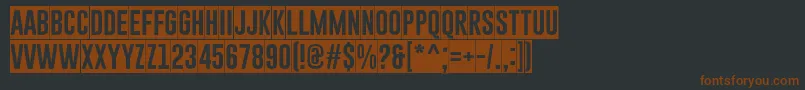 GoboldBlockyRegular Font – Brown Fonts on Black Background